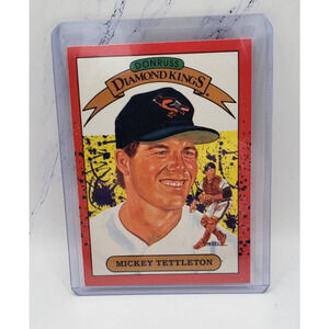 1990 Donruss Diamond Kings #5 Mickey Tettleton Baltimore Orioles Baseball Card